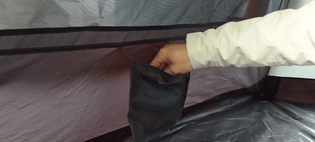 yafaca 3-person pop-up tent interior black forest 2025