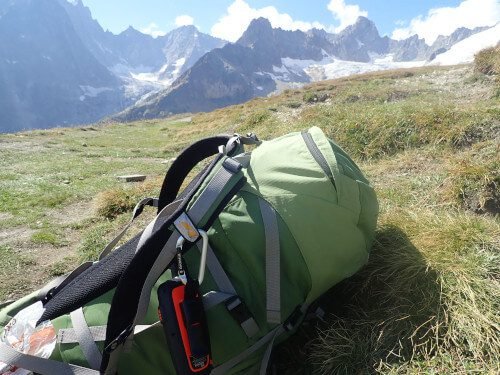 overpacked backpack for hiking in alps 2025
