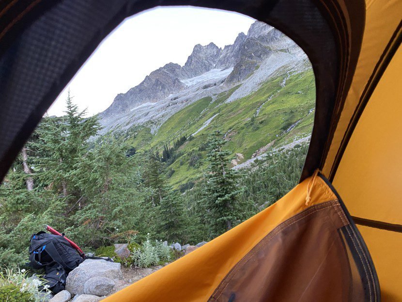 wet tent interior in black forest 2025